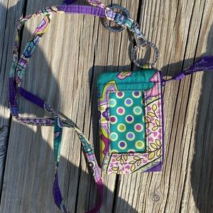 Vera Bradley lanyard and ID case